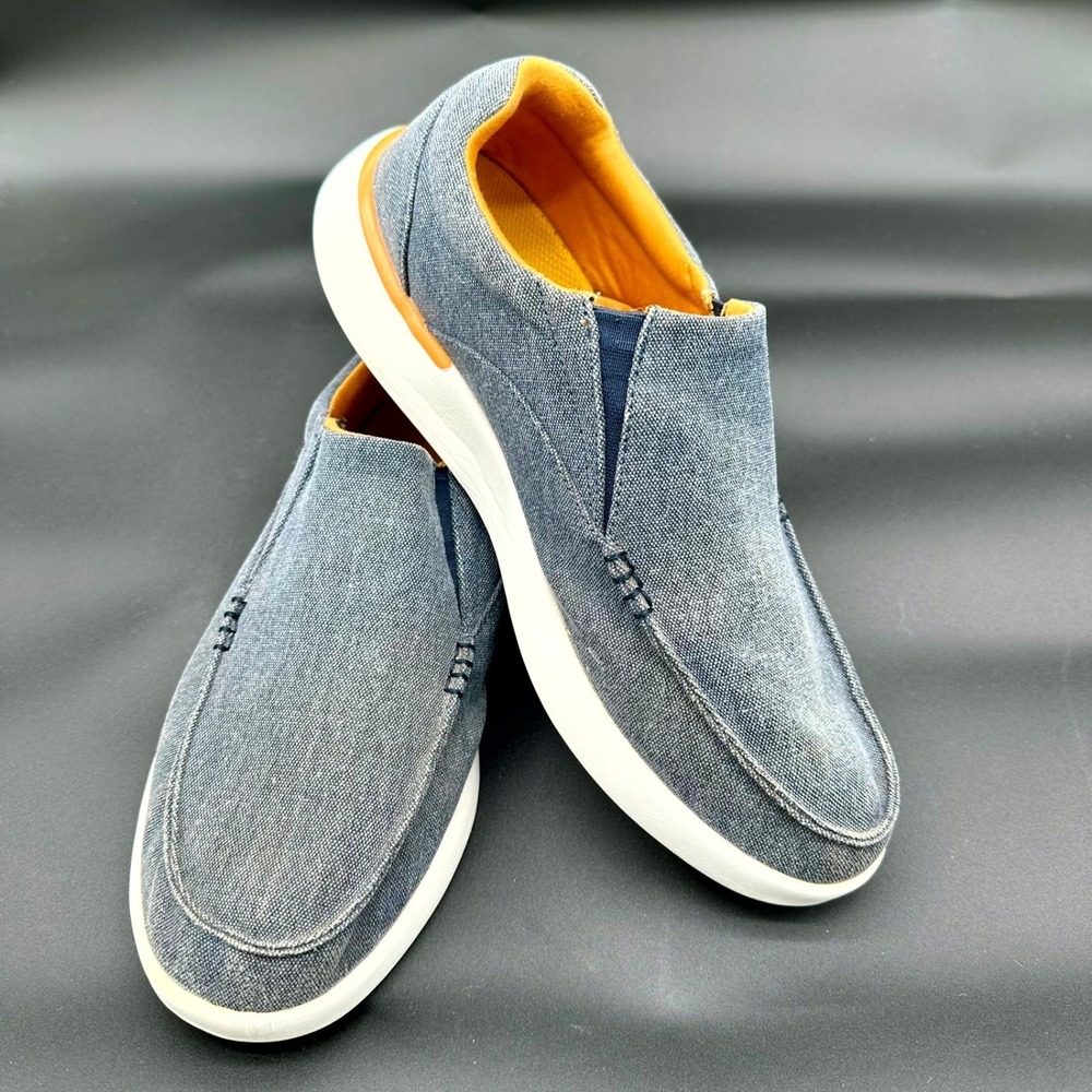OrthoComfoot Men's Slip‑On‎ Comfort Shoes EU 46 | Denim Blue